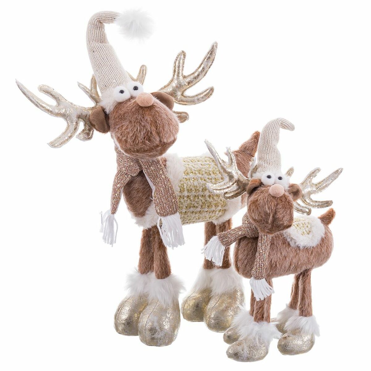 Figurine Décorative Naturel Cerf 22 x 20 x 40 cm